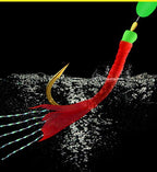 Sabiki Rig Set, 5 Rigs with 6 Hooks and Sinker – product photo