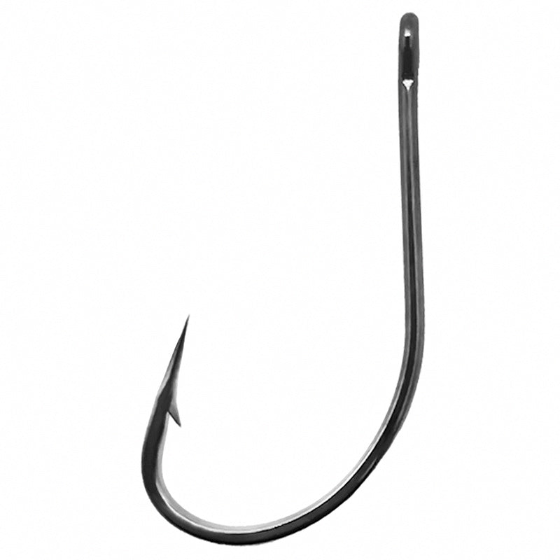 Barbed Eyed Saltwater Hook, Black Nickel, Sizes 1#–36# – product photo