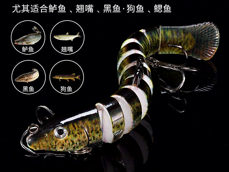 Jointed Loach Swimbait Lure, 7–15 g (0.25–0.53 oz) – product photo