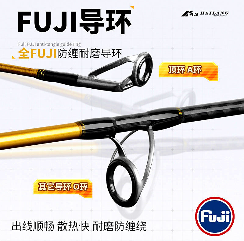 Slow Pitch Jigging Rod, 2-Piece Carbon, 1.83–2.10 m (6'–6'11") – product photo