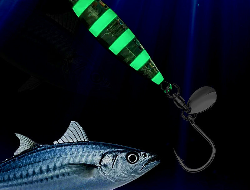 Glow Metal Jig with Single Hook, 20–80 g (0.7–2.8 oz) – product photo