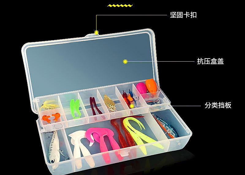 Plastic Lure & Tackle Storage Box, Multiple Styles – product photo