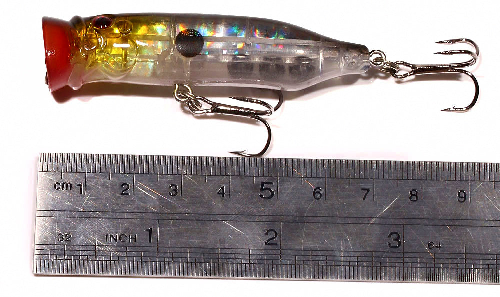 Floating Popper Topwater Lure, 9.5 g (0.34 oz), 7.2 cm – product photo