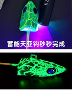 395nm UV Flashlight for Charging Glow Jigs & Squid Jigs – product photo