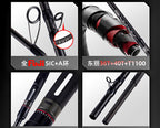 Carbon Saltwater Lure Rod, 2-Piece Fast Action, 8–10.5 ft – product photo