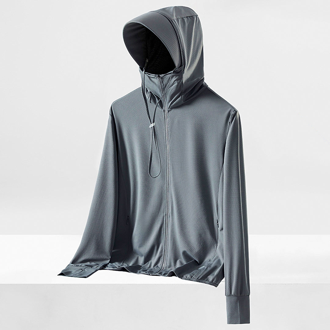 UPF 50+ Hooded Sun Protection Shirt, Men's & Women's – product photo