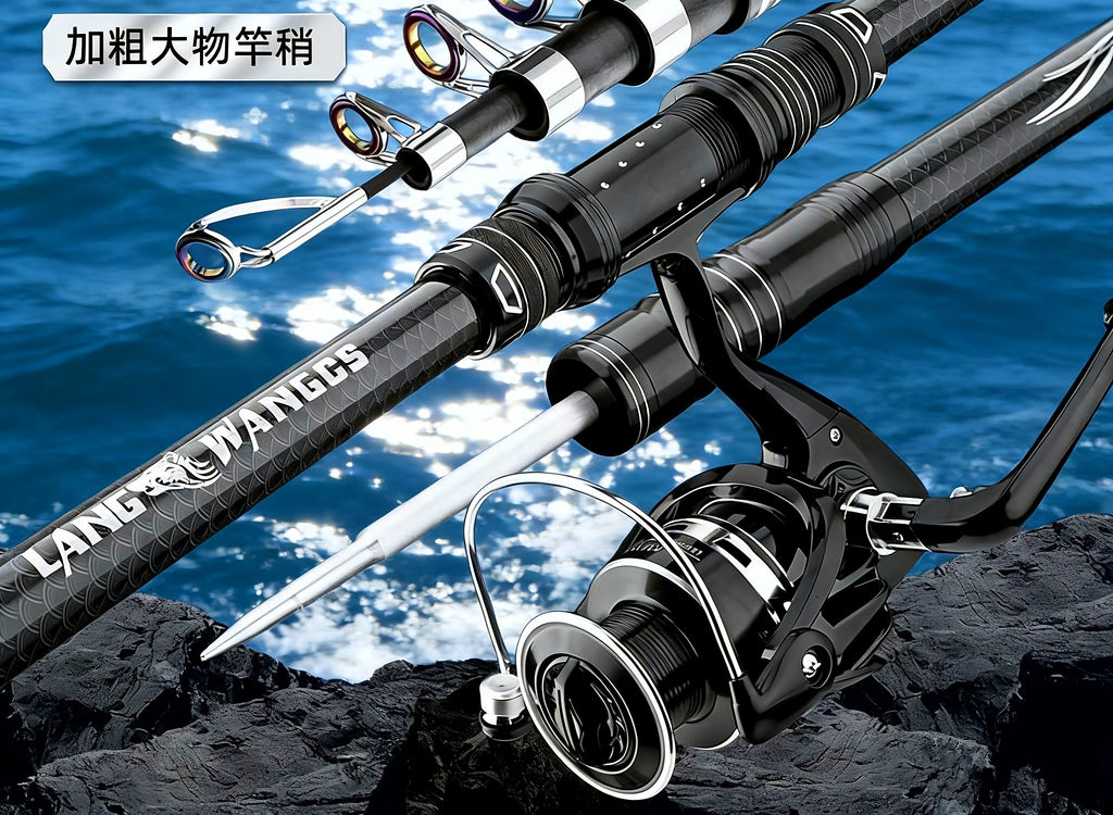 Surf Casting Rod & Metal Reel Combo, 2.1–4.5 m (6.9–14.8 ft) – product photo