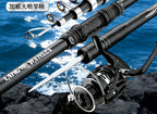 Surf Casting Rod & Metal Reel Combo, 2.1–4.5 m (6.9–14.8 ft) – product photo