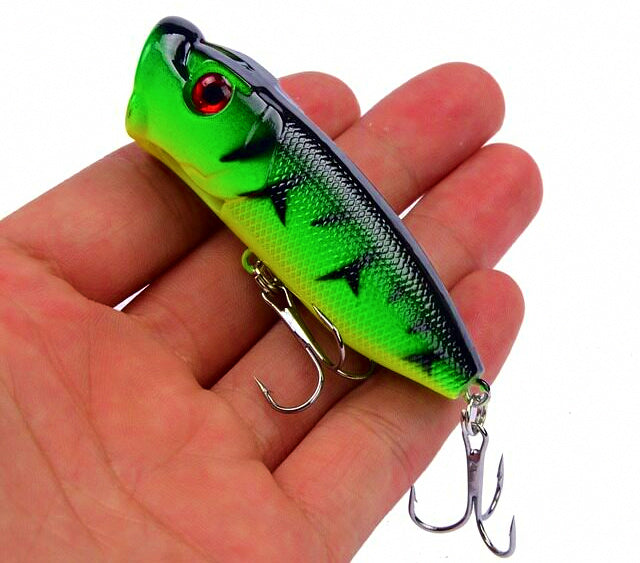 Topwater Popper Lure with Rattle, Surface Hard Bait – product photo