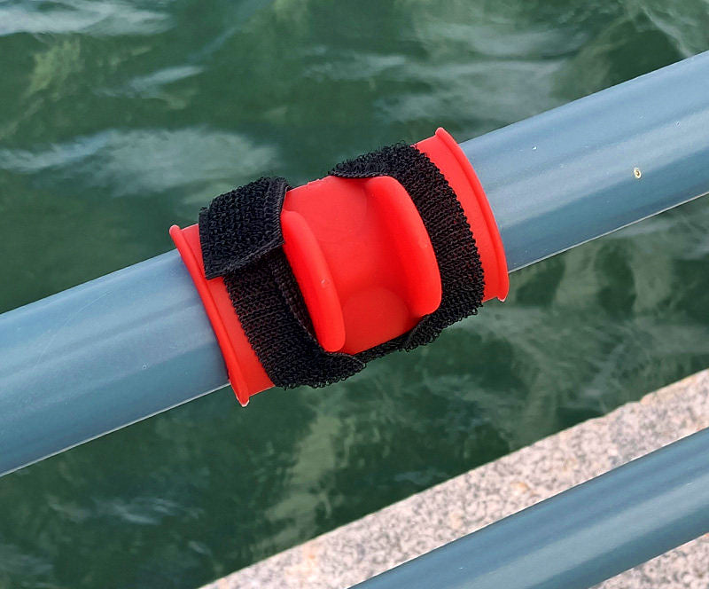 Boat Rod Holder, U-Type, for Railings (Blue, Red, Black) – product photo