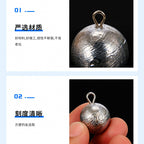Round Ball Sinker with Eyelet, Lead, 1/2–48 oz (14–1360 g) – product photo