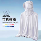 Men's Hooded UV Sun Protection Fishing Jacket, Ice Silk – product photo
