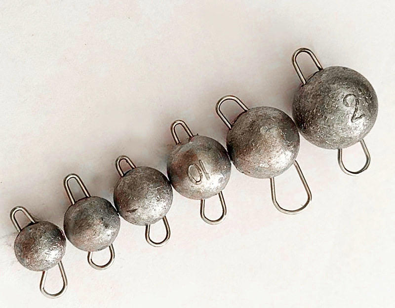 Round Quick-Release Texas Rig Sinker, 50 Pack, 0.12–0.74 oz – product photo