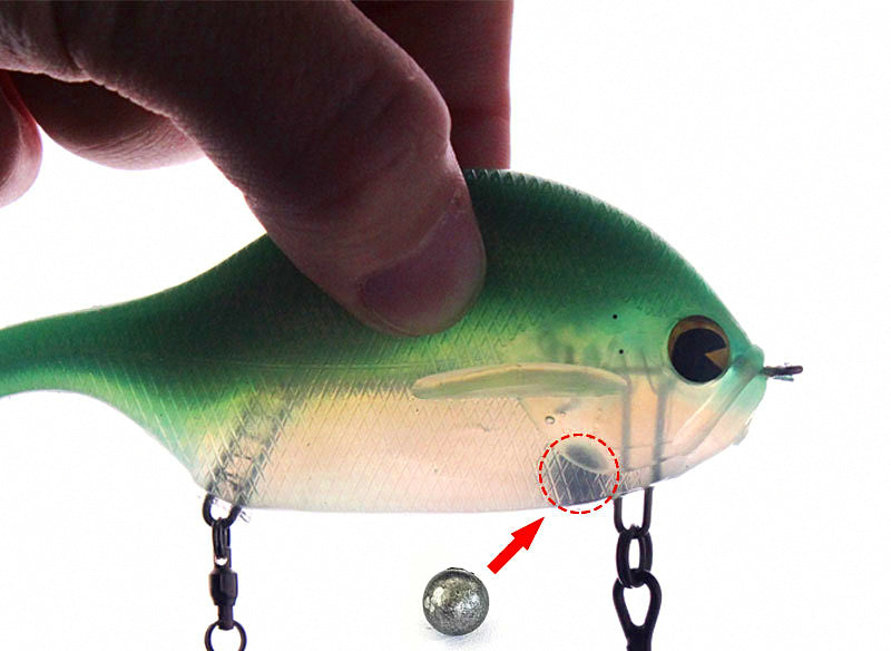 Weighted Bluegill Swimbait with Spoon, 100 mm, 31 g (1.1 oz) – product photo