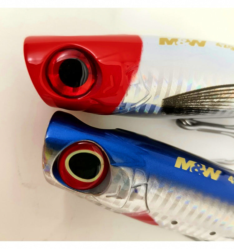 Floating Popper Topwater Lure, 95 & 130 mm (3.7 & 5.1 in) – product photo