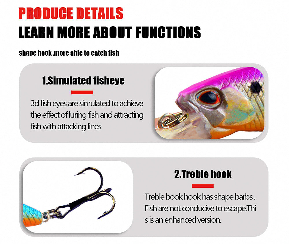 Long-Lip Minnow Hard Bait, 6.7 cm (2.6 in), 5 g (0.18 oz) – product photo