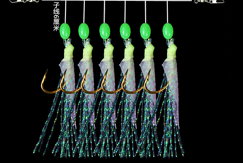 Fish Skin Sabiki Hooks, Barbed, Sizes 4–20 – product photo