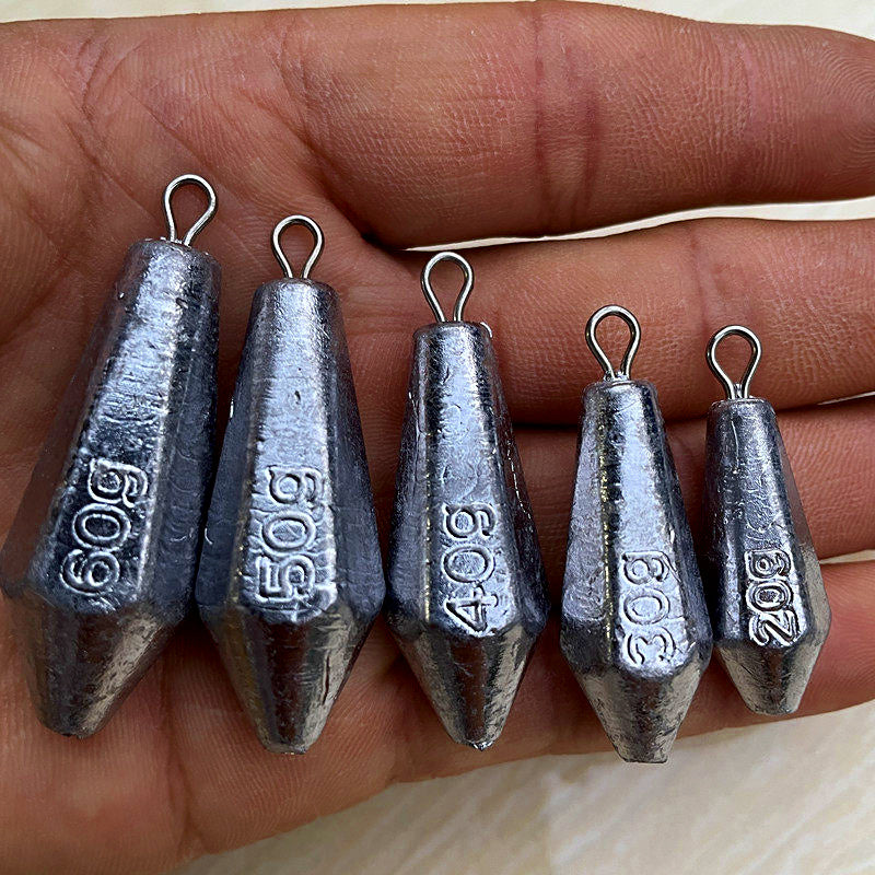 Hex Teardrop Sinker with Eyelet, 0.7–10.6 oz (20–300 g) – product photo