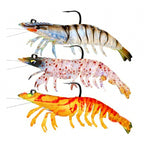 Weighted Soft Shrimp Lure with Hook, 8–21 g (0.28–0.74 oz)