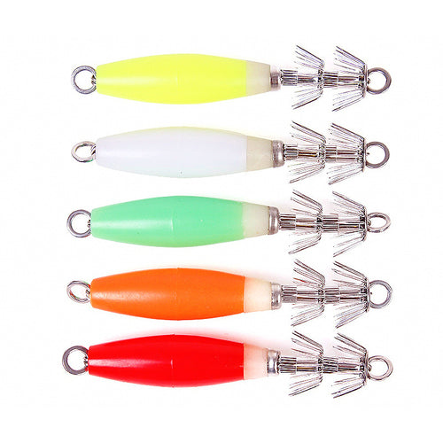 Glow Squid Jig Hook, Barbless, 5 Colors