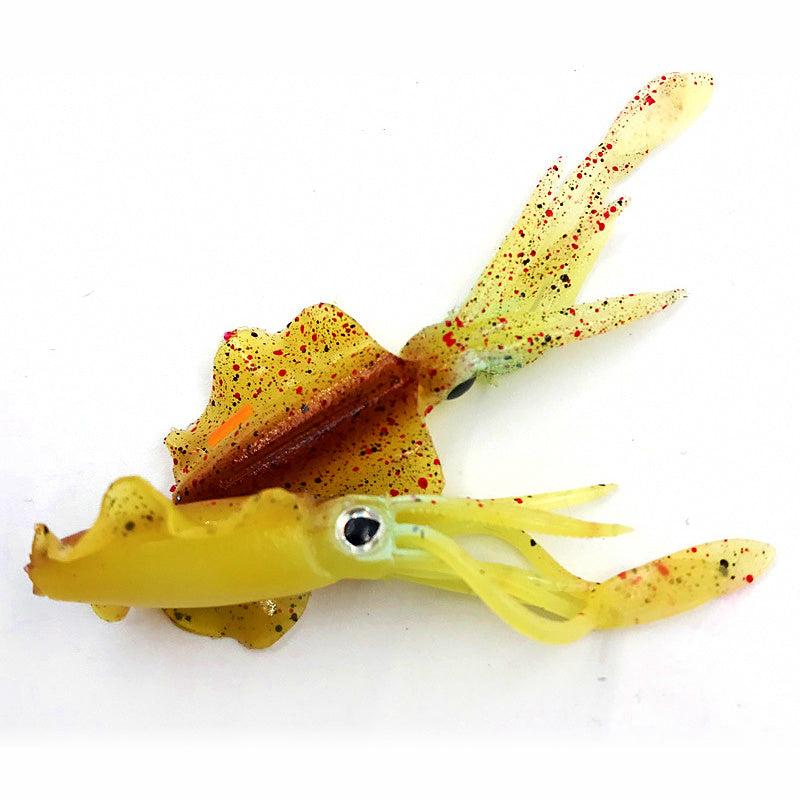 UV Glow Soft Squid Lure, 6 cm (2.4 in), 2 g (0.07 oz)