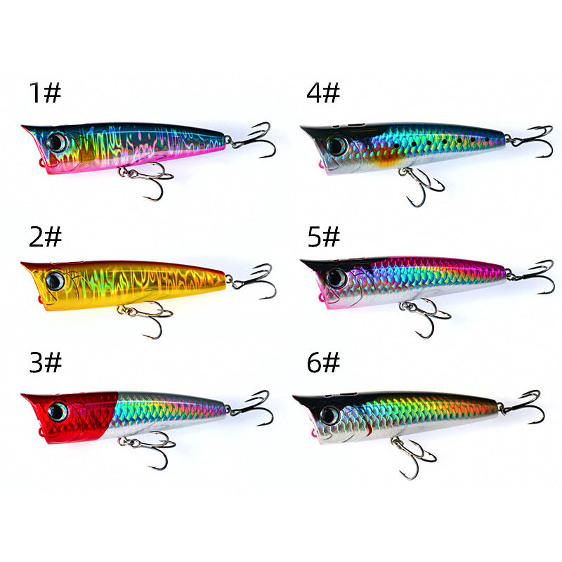 Topwater Walking Popper Lure, 8.5 g & 15 g (0.3 & 0.53 oz)