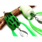 Soft Frog Lure, Double Hook Topwater Frog, 16 Colors