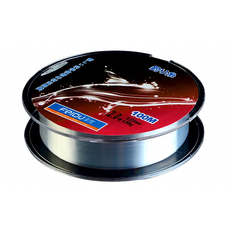 Nylon Monofilament Fishing Line, 100 m (109 yd), Sizes 0.4–10