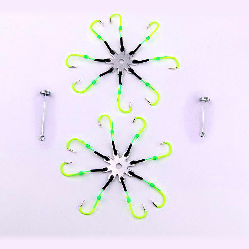 Glow Iseni Explosion Hooks, Barbed, 10 Pack