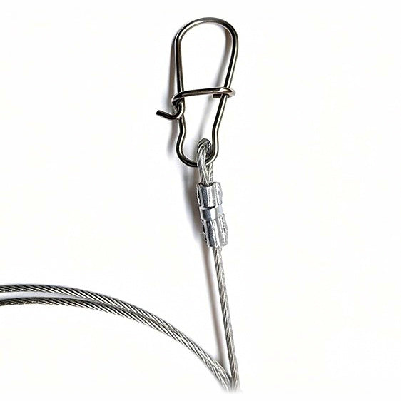 Steel Wire Leader, 20–100 cm, 0.6–1.0 mm, Bite-Proof