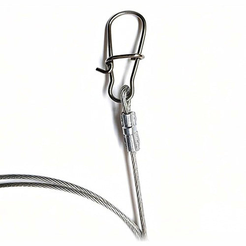 Steel Wire Leader, 20–100 cm, 0.6–1.0 mm, Bite-Proof
