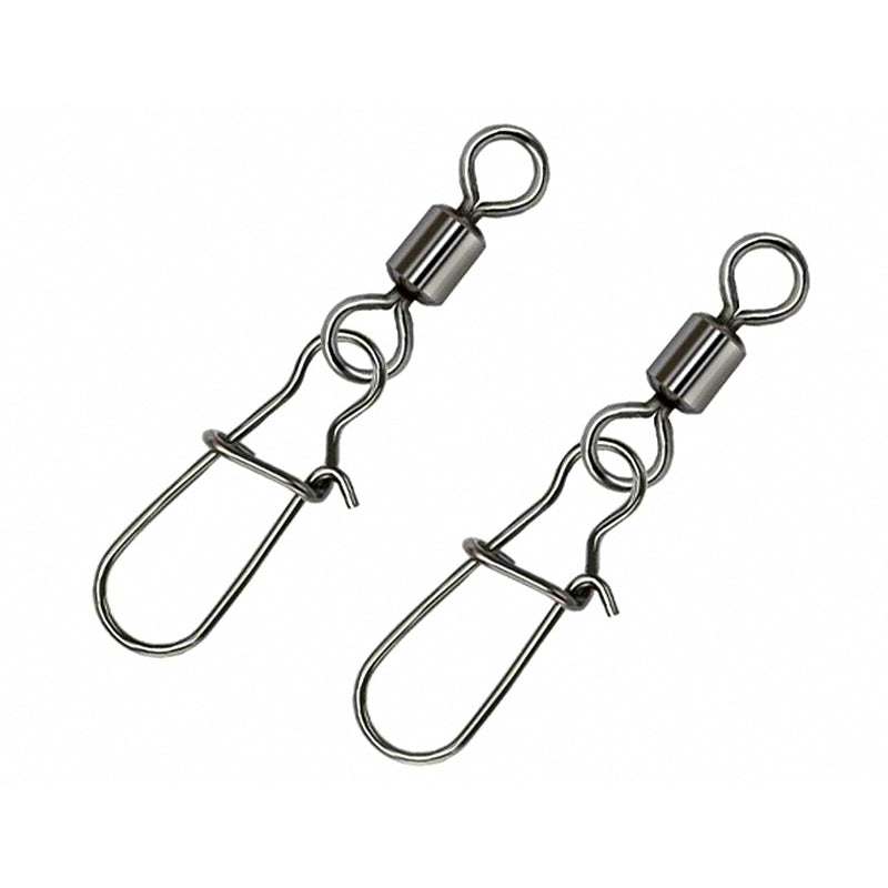Barrel Swivel with Reinforced Snap, Sizes 14 to 4/0