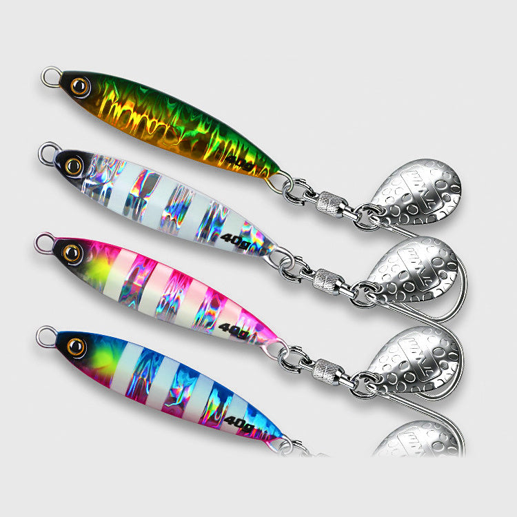 Glow Stripe Metal Jig with Single Hook, 30–80 g (1.1–2.8 oz)