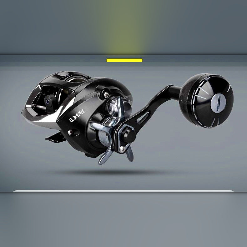 Slow Pitch Jigging Reel, Low-Profile Baitcaster, 6.3:1