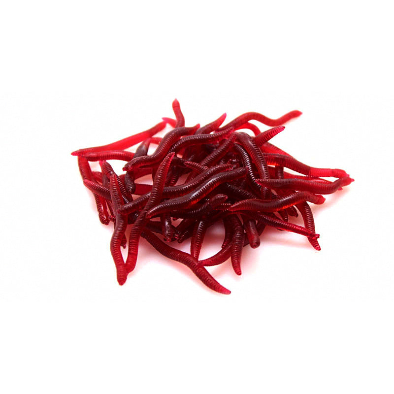 Soft Bait Worm Assortment, 50 Piece Box