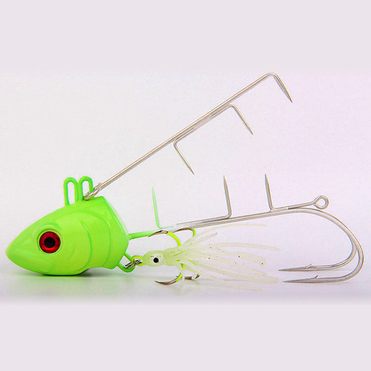 Glow Cutlassfish Jig w/ Double Hooks, 30–300 g (1.1–10.6 oz)