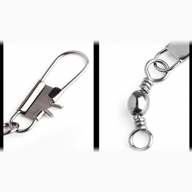 B-Type Safety Pin Snap Swivels, Barrel Swivel Connectors