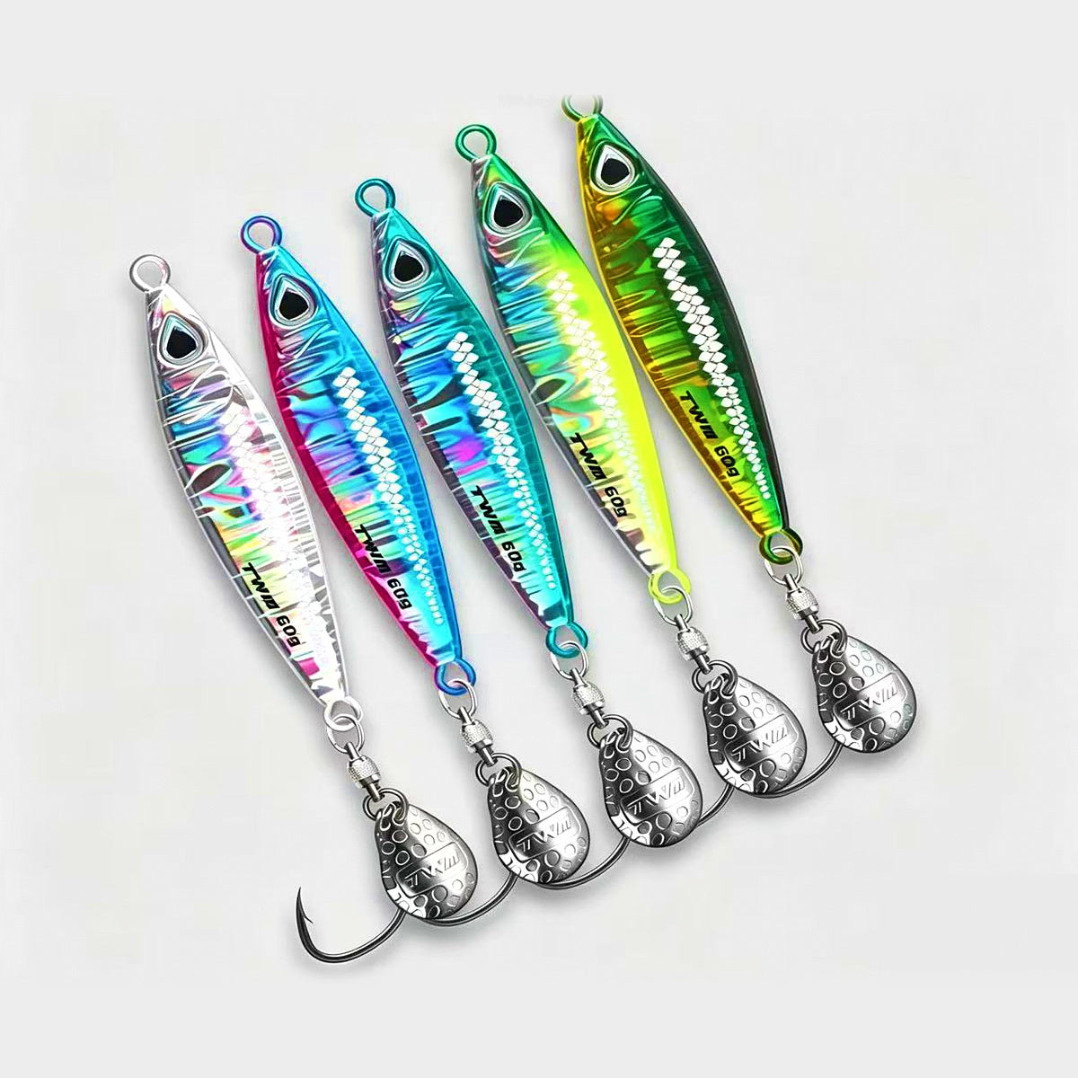 Scale-Pattern Fat Fish Metal Jig, 30–80 g (1.1–2.8 oz)
