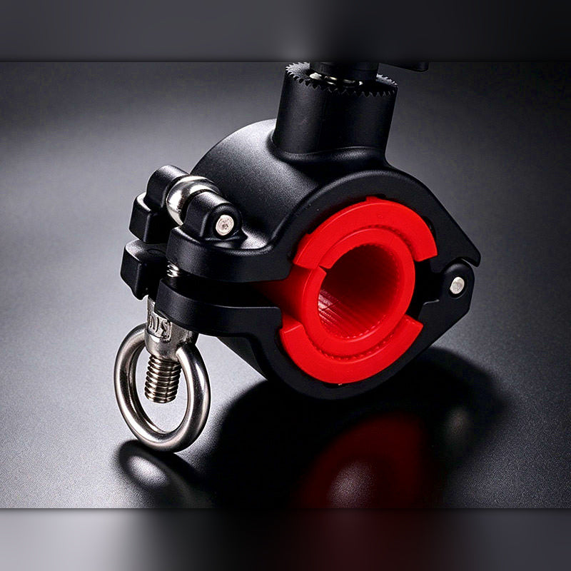 Clamp-On Boat Rod Holder for Round Tube Rails