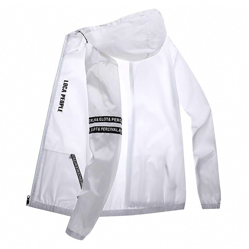 Men's Hooded Sun Protection Fishing Jacket, Lightweight