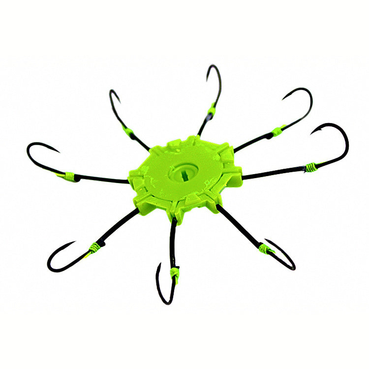 Barbed Ise-Style Hooks, Sizes 6–14, Matte Black or Fluorescent