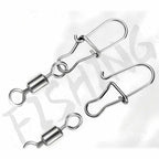 Reinforced Snap Swivels with Safety Pin Clip, Sizes 2–14