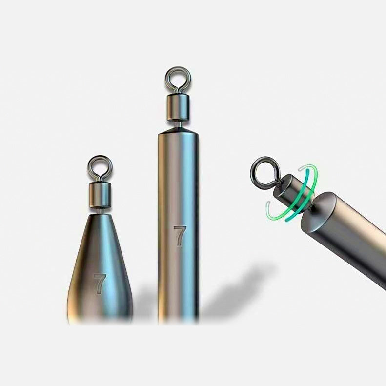 Sliding Lead Sinkers, Teardrop & Cylinder, 0.12–0.71 oz (3.5–20 g)