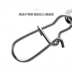 Figure-8 Ring Snap Pin Lure Connectors, 50 Pack
