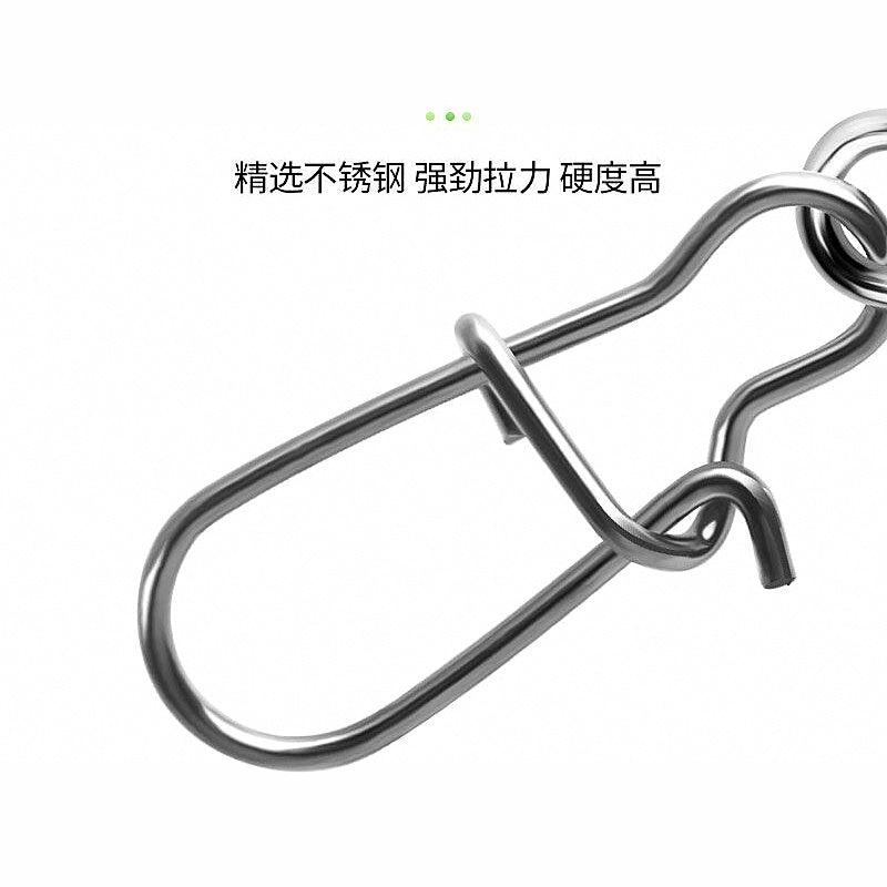 Figure-8 Ring Snap Pin Lure Connectors, 50 Pack