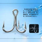 Short Shank Treble Hooks, Rust-Resistant, 8 Pack