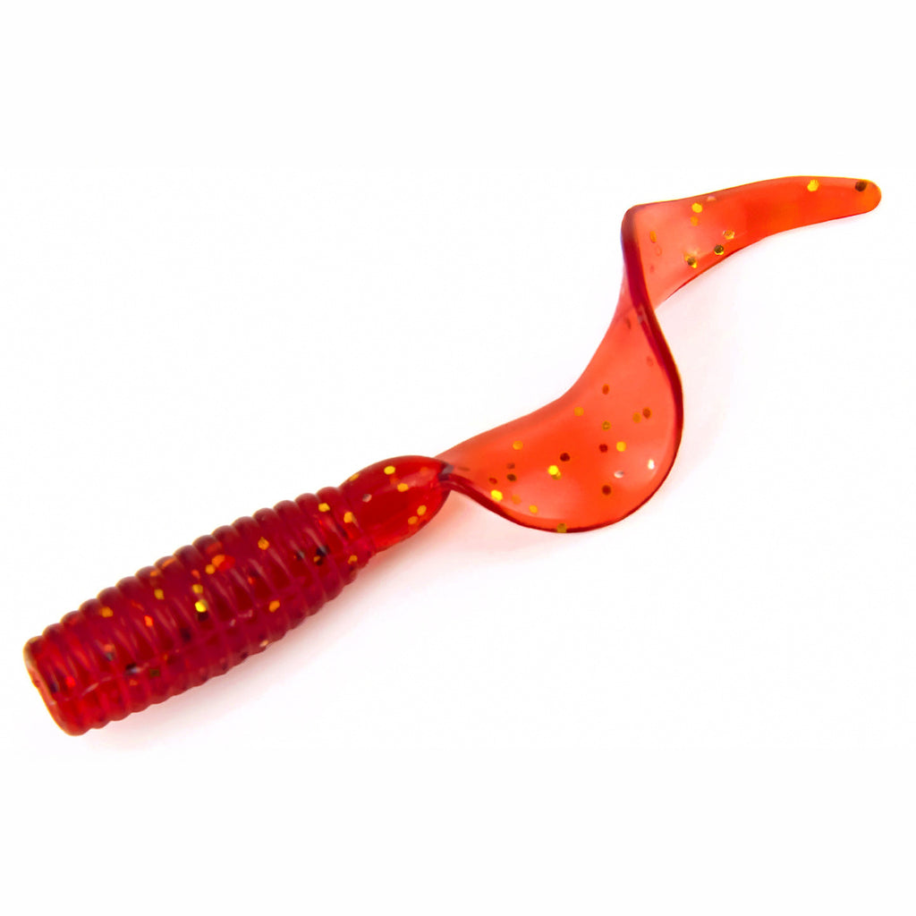 Mini Curly Tail Grub Soft Bait, 3 cm (1.2 in), 20 pcs