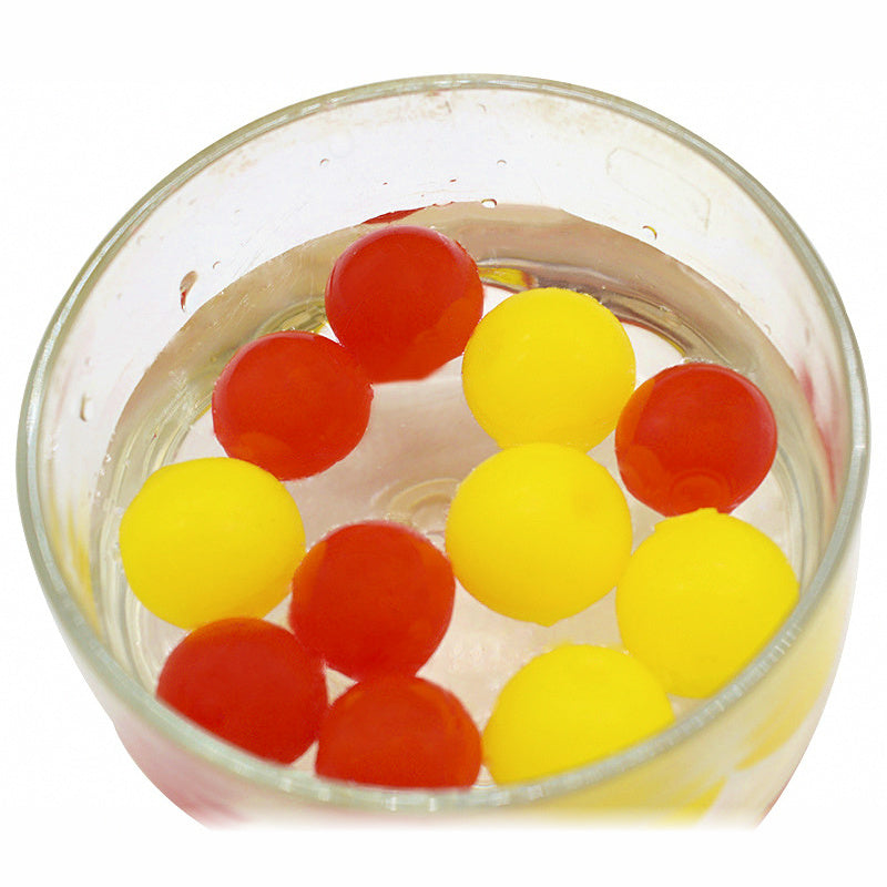 Scented Soft Floating Beads, Corn & Strawberry, 13-18 mm