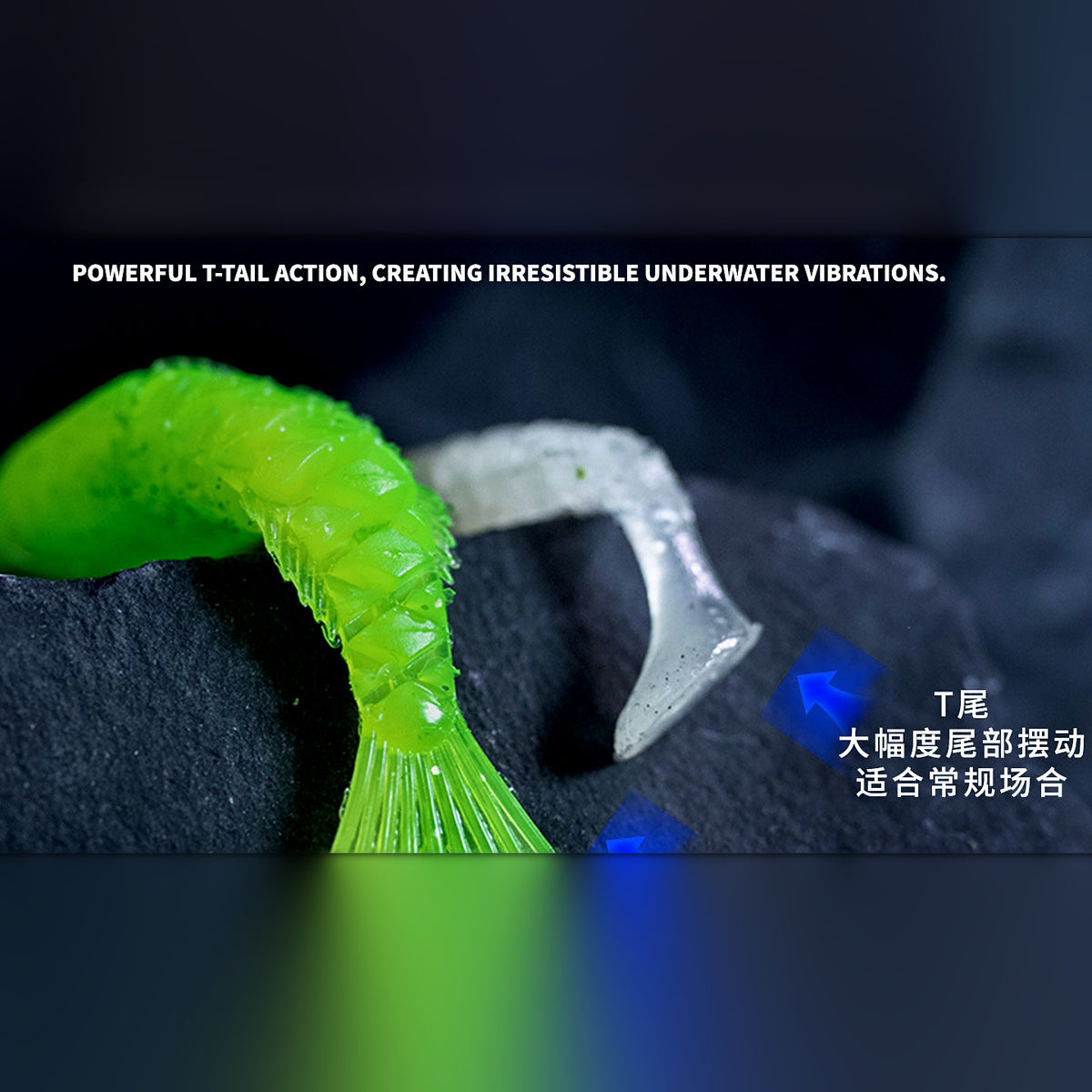 Weighted Soft Swimbait Set, Fork or T-Tail, 5.5–7.5 cm (2.2–3 in)
