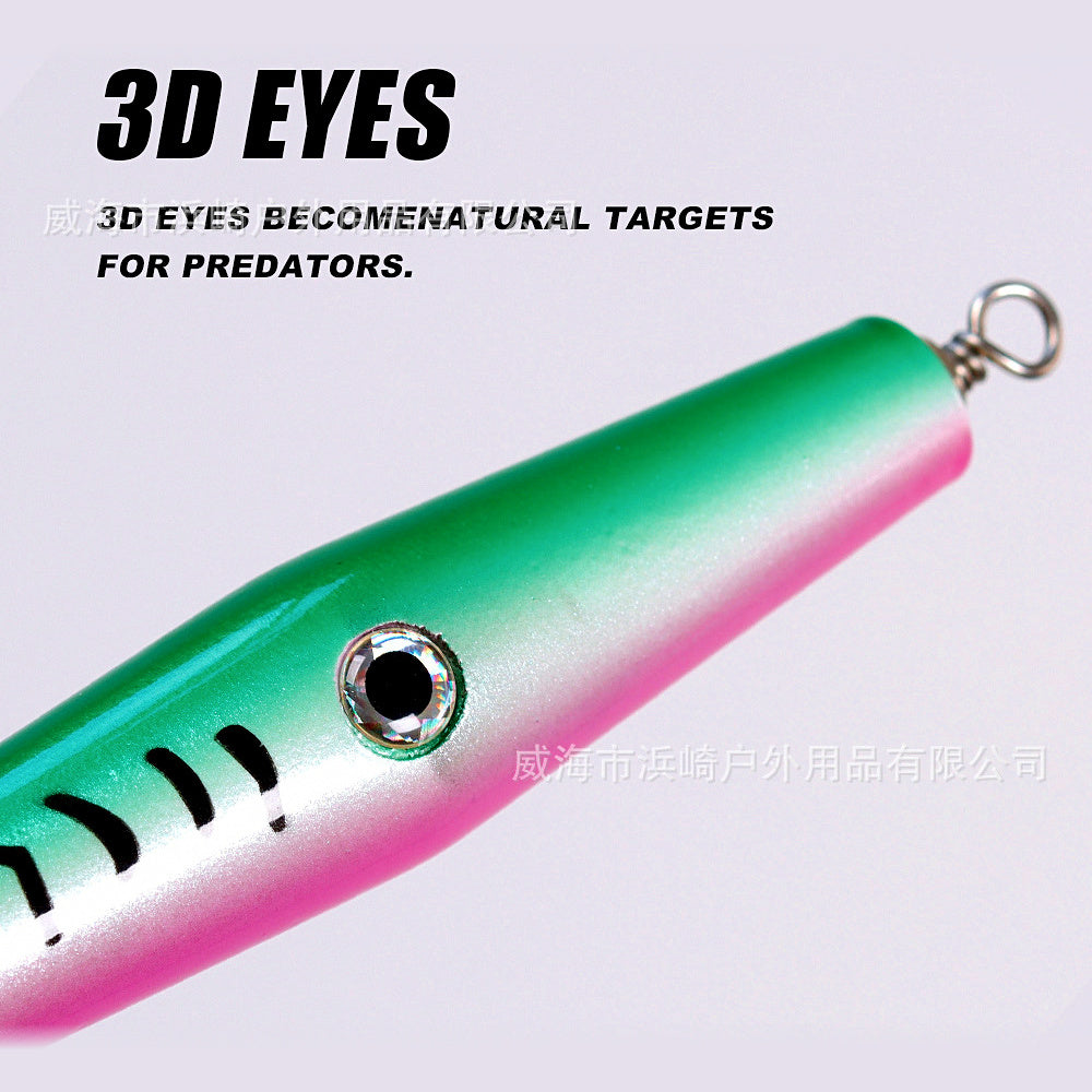 Wooden Floating Pencil Bait, 70 g (2.5 oz), 22 cm (8.7 in)